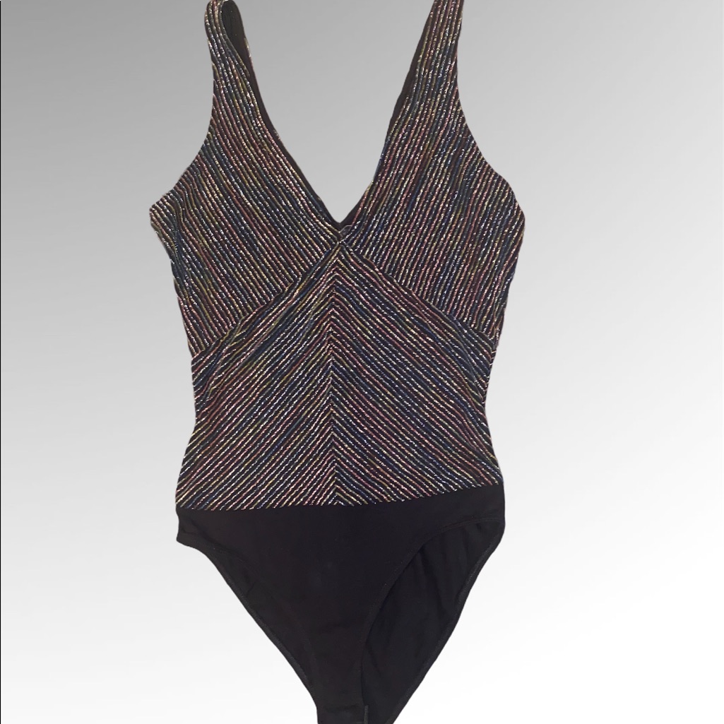 Zara Metallic Multi Tank Bodysuit